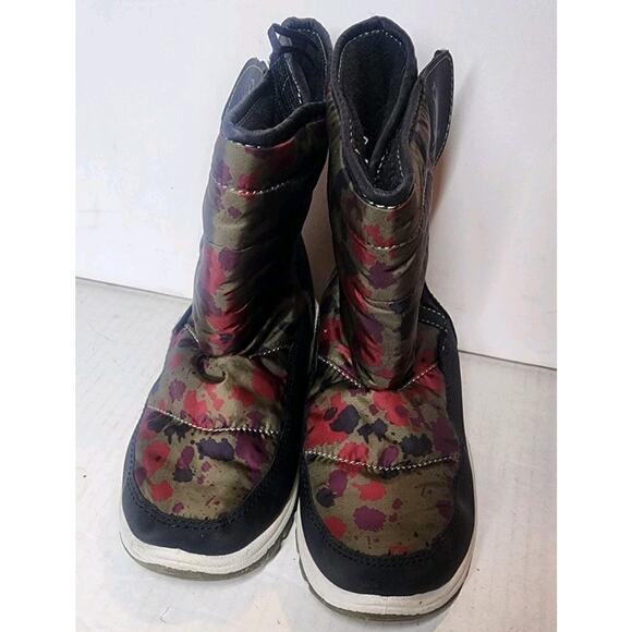 Rugged Bear 2 Kids Girls winter Snow Boots Colorful Camouflage Waterproof - Picture 12 of 12